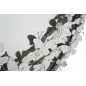 LUSTRO FARFALLE OKRĄGŁE SREBRNE 91x3x94 cm